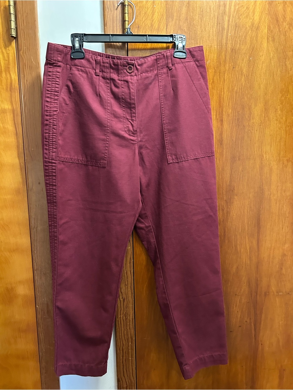 Talbots Burgundy Cotton Cargos